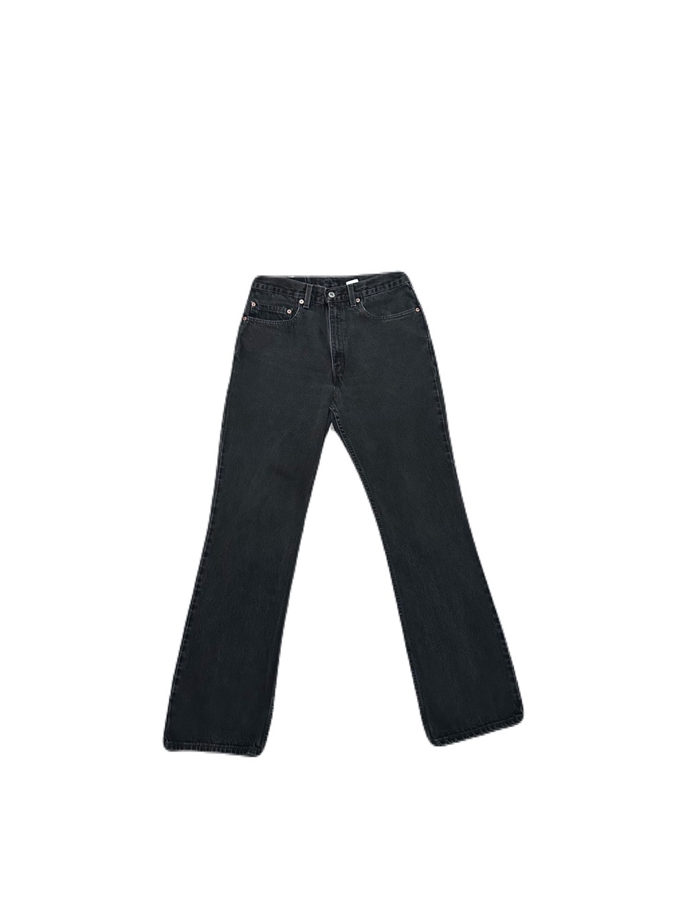 Vintage Levis 517 Bootcut Jeans Size 32x31.5 Faded Black Year 2000